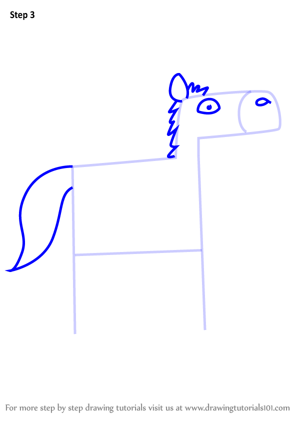 598x844 Learn How To Draw A Horse From Letter H