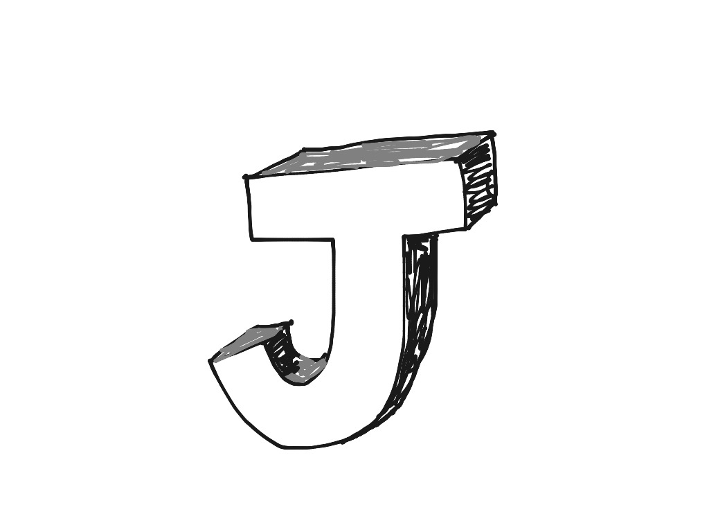 Letter J Drawing Free download on ClipArtMag