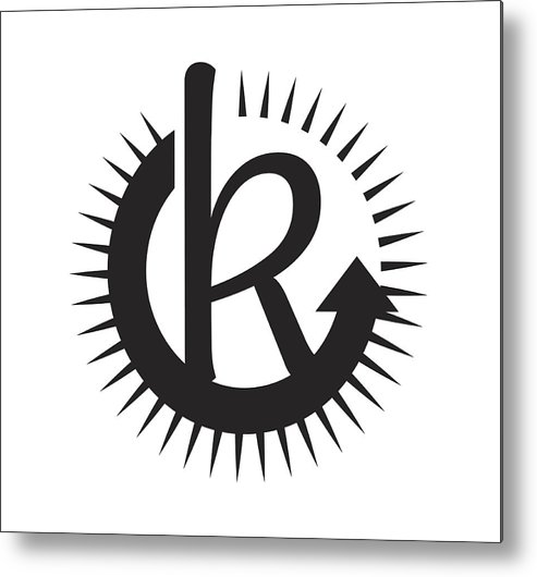 493x530 Letter K Concept Icon Design Metal Print