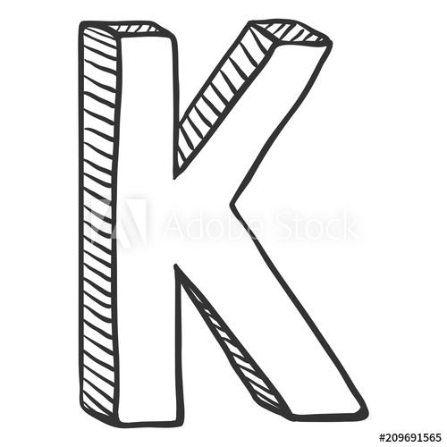 500x500 Vector Single Doodle Sketch Illustration