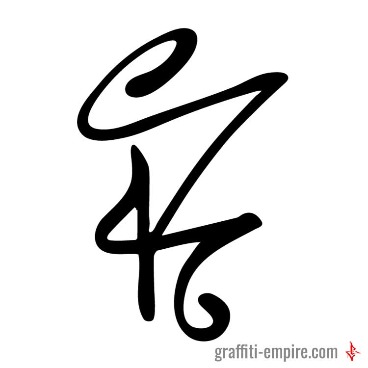 750x750 Graffiti Letter K Graffiti Empire