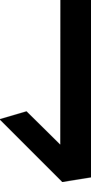 299x600 Old Turkic Letter L Clip Art Free Vector In Open Office Drawing