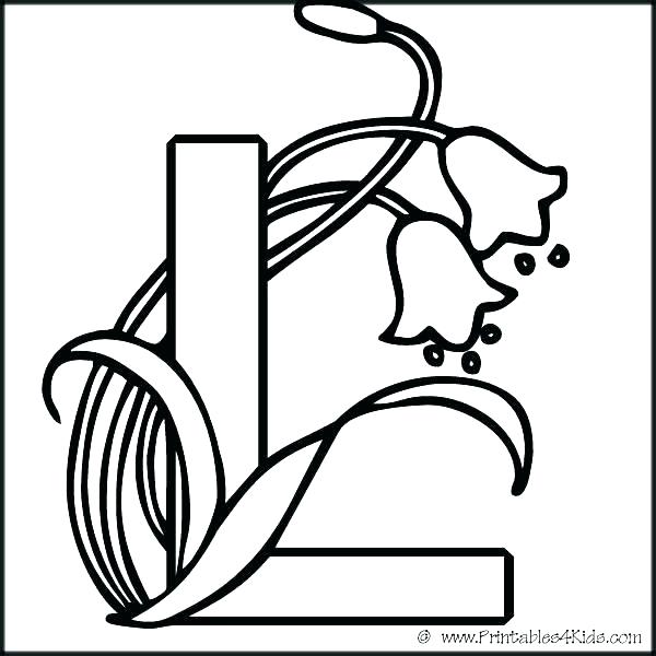 600x600 Coloring Pages Letter L Download Letter L Drawing Colouring Pages