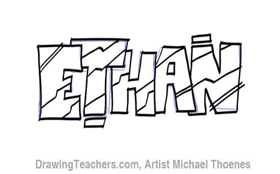 550x343 Drawing Graffiti Letters