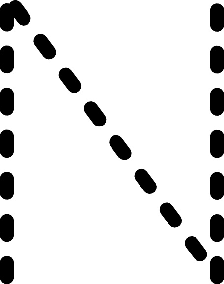 456x577 Alphabet Tracing Letter N Clip Art Free Vector In Open Office