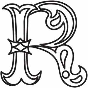 300x300 Cirque Letter R Urban Threads Unique And Awesome Embroidery Designs