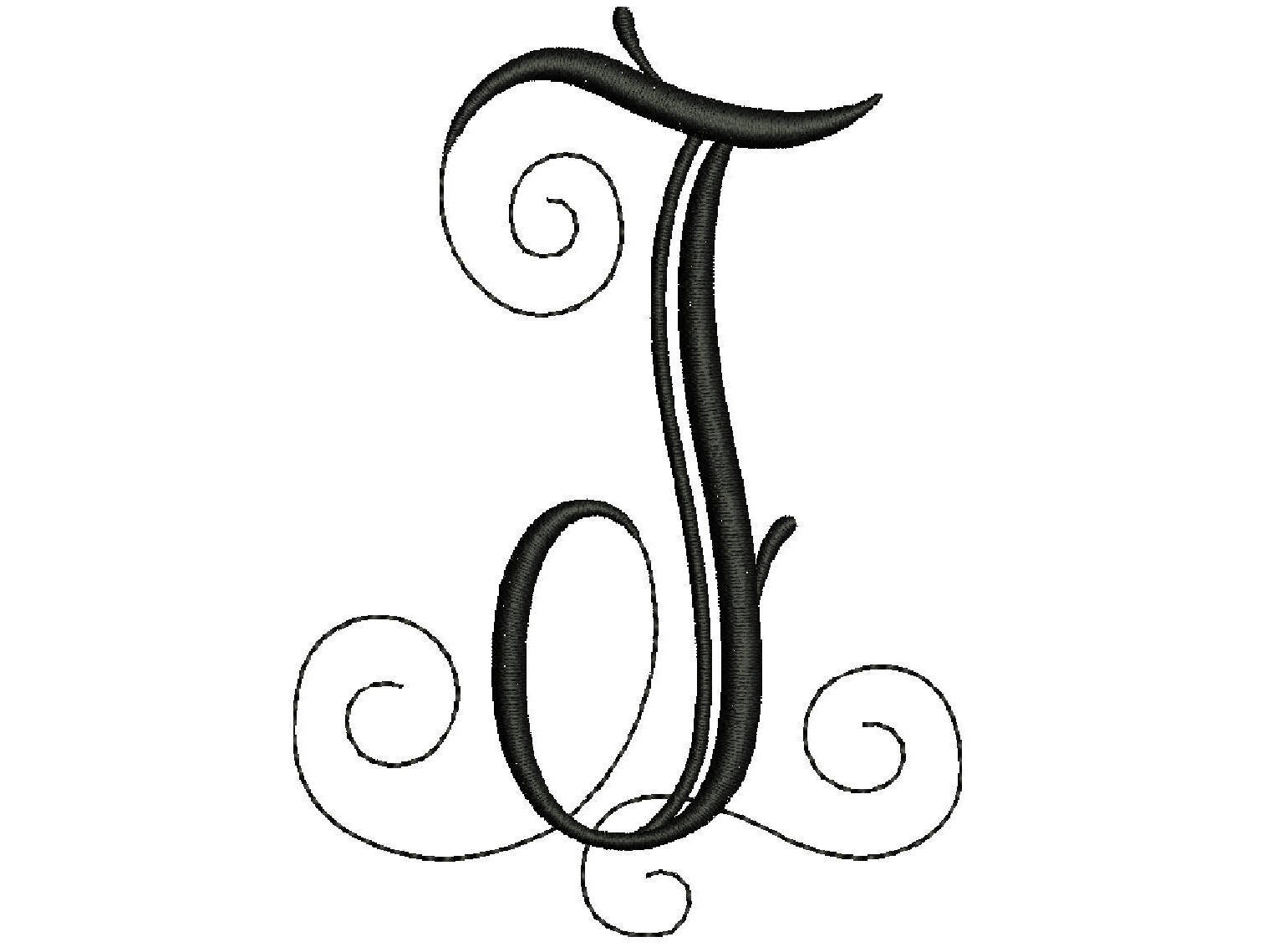 1516x1139 Embroidery Letter T Design Modern Embroidery Monogram Machine Etsy