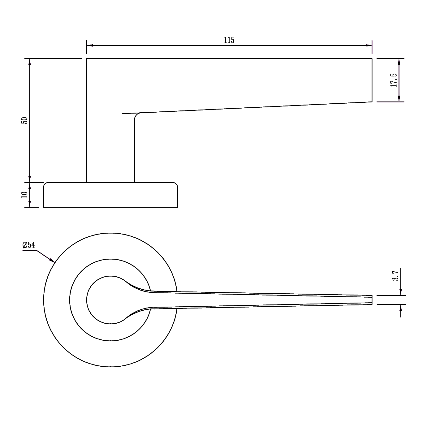 1380x1380 passage set lever novas