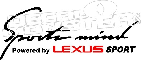 488x208 sports mind lexus sport decal sticker