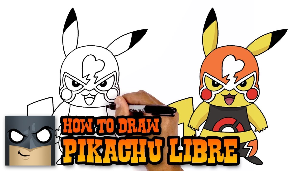1280x720 how to draw pokemon pikachu libre step
