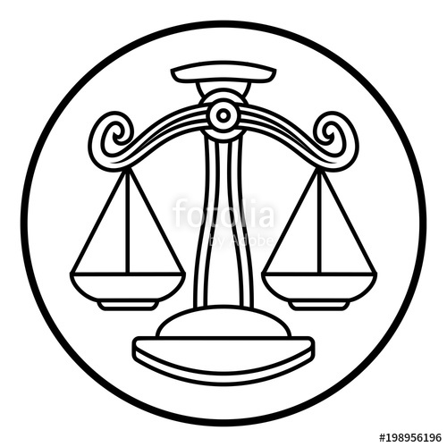 500x500 Zodiac Signs Libra Scales Icon Stock Image And Royalty Free