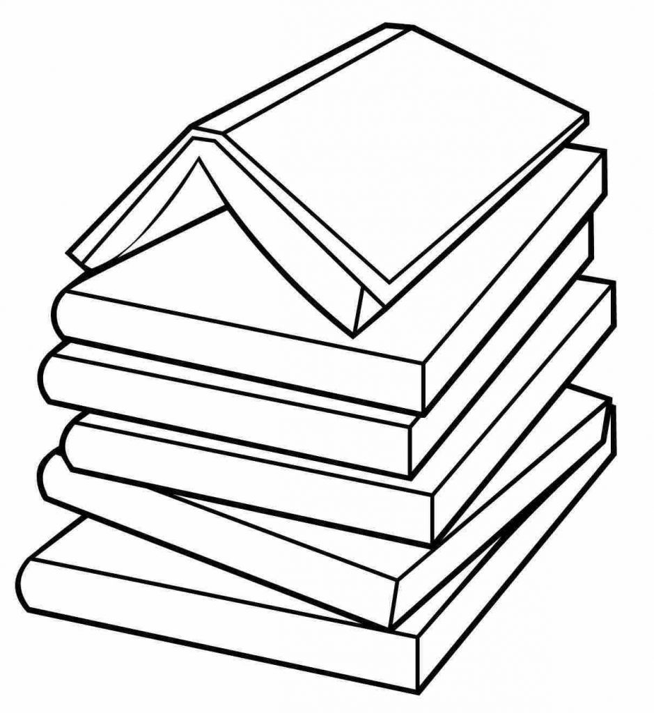 Library Books Drawing | Free download on ClipArtMag