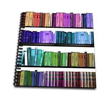 355x323 colorful bookshelf books rainbow bookshelves