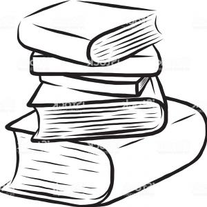 300x300 Black And White Library Books On Shelf Vector Soidergi