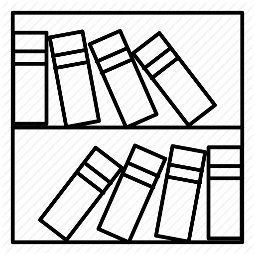 512x512 Collection Of Free Library Drawing Bookshelf Download On Ui Ex