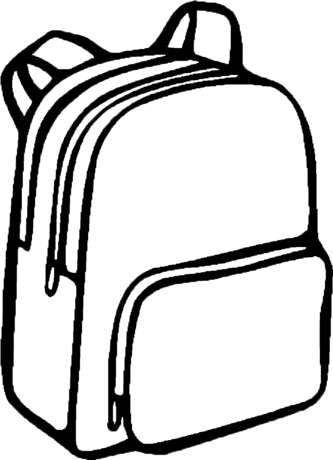 651x898 Hd Library Download Collection Of Free Backpack Drawing