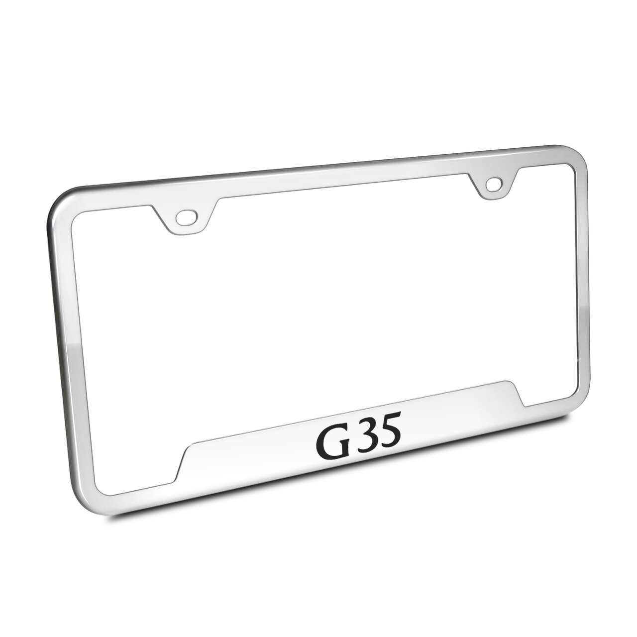 1280x1280 Infiniti Polished Steel License Plate Frame