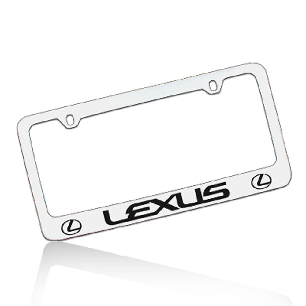 1000x1000 Lexus Logo Chrome Brass License Plate Frame Ebay