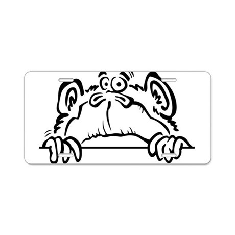 460x460 Line Drawing Aluminum License Plates