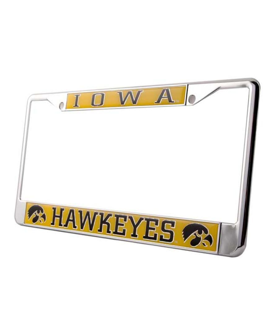884x1080 Stockdale Iowa Hawkeyes Domed License Plate Frame Products