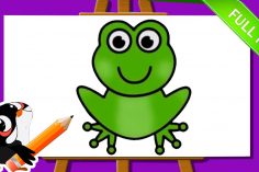 236x157 Easy Tree Frog Drawing Step