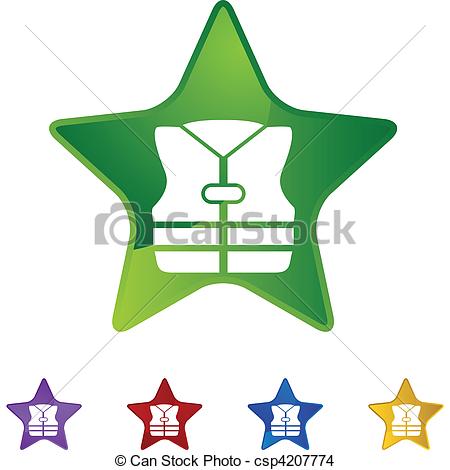 450x470 Life Jacket Web Icon Vector