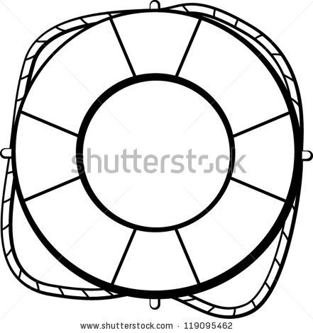 441x470 Life Preserver Ring Coloring Pages