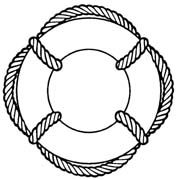 177x180 Nautical Life Preserver Ring, Art