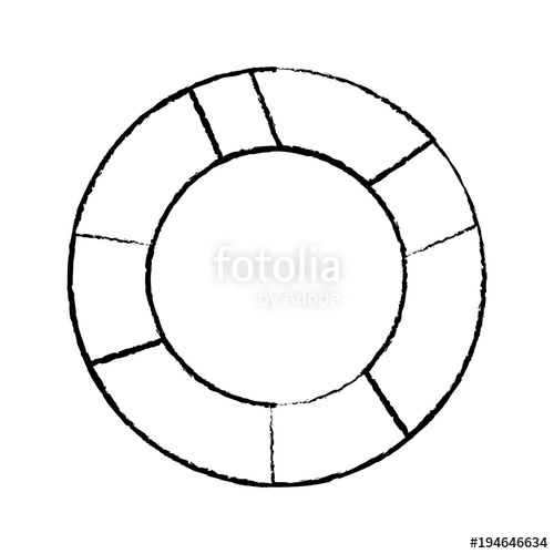 500x500 Life Preserver Icon Image Vector Illustration Design Black Sketch