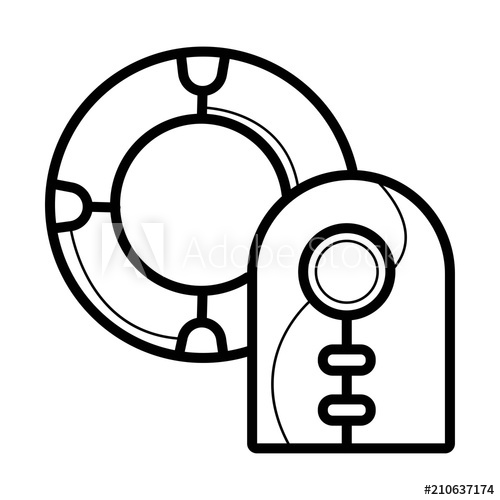 500x500 Life Ring Icon Vector