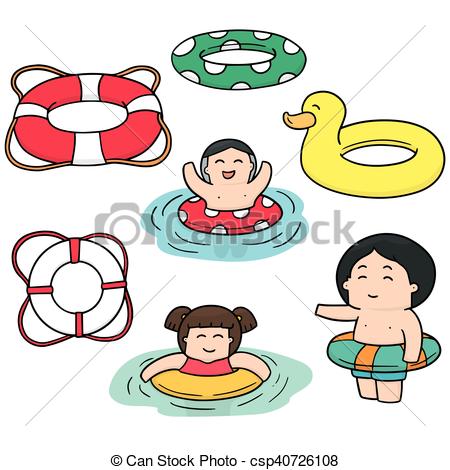 450x470 Vector Set Of Life Ring Vector Clipart