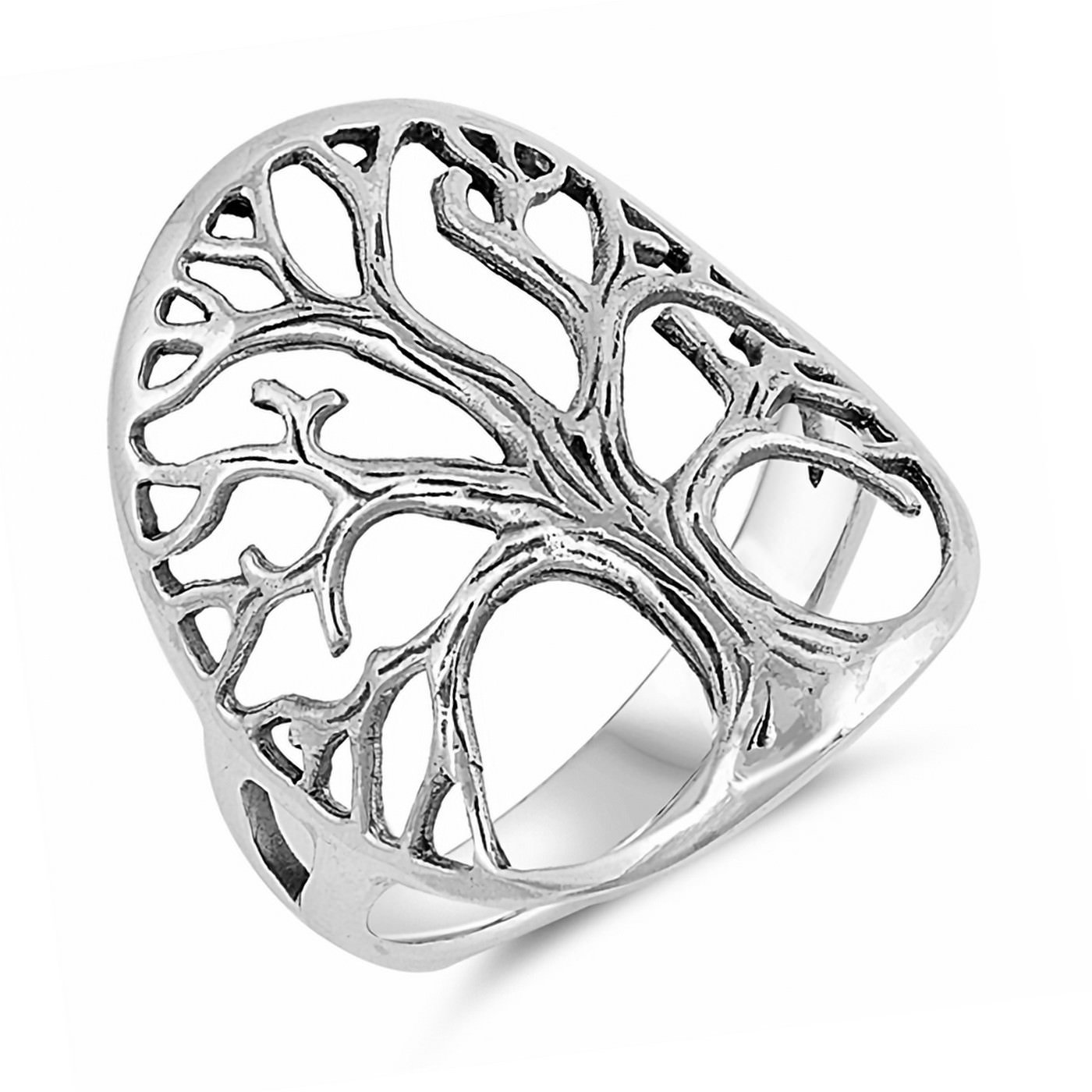 1400x1400 Dainty Height Simple Tree Of Life Ring Solid
