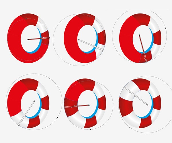 600x500 How To Draw A Lifesaver With Illustrator Step