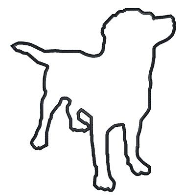 374x400 Dog Outline Lifesaver Dog Outline