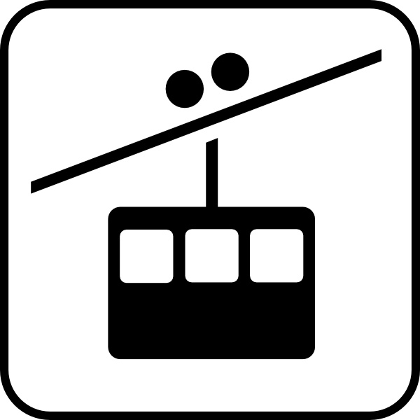600x600 Ski Lift Clip Art Free Vector In Open Office Drawing