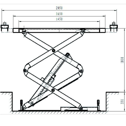480x480 dk suv scissor lift