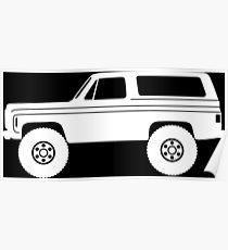 210x230 lifted truck drawing posters redbubble