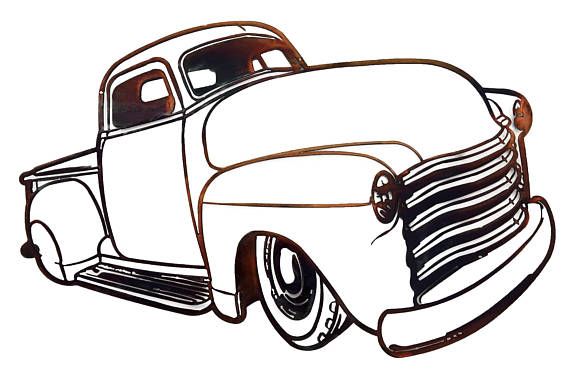 570x378 Pickup Truck Metal Artwork