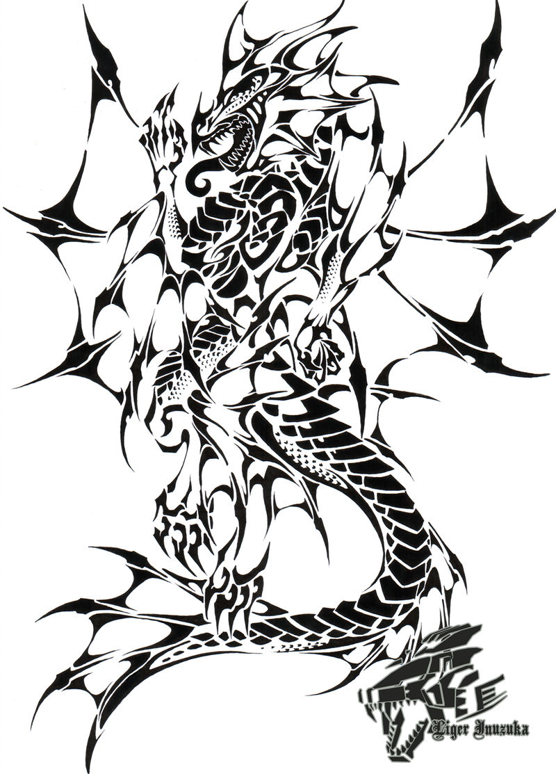 800x1113 Commish Sea Dragon Tribal Ii