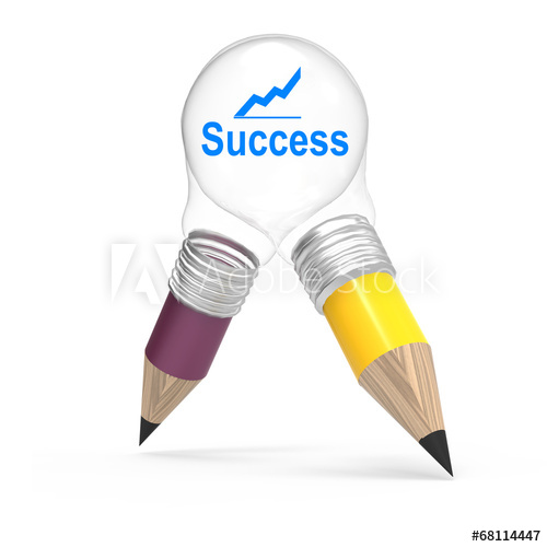 500x500 Pencil Light Bulb Drawing Business Success