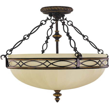 450x450 Feiss Walnut Drawing Room Light Semi Flush Ceiling