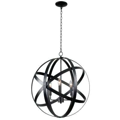 400x400 Black Globe Pendant Lights Lighting The Home Depot Black Metal