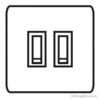 350x350 Hand Forged Gang Rocker Light Switch Beeswax