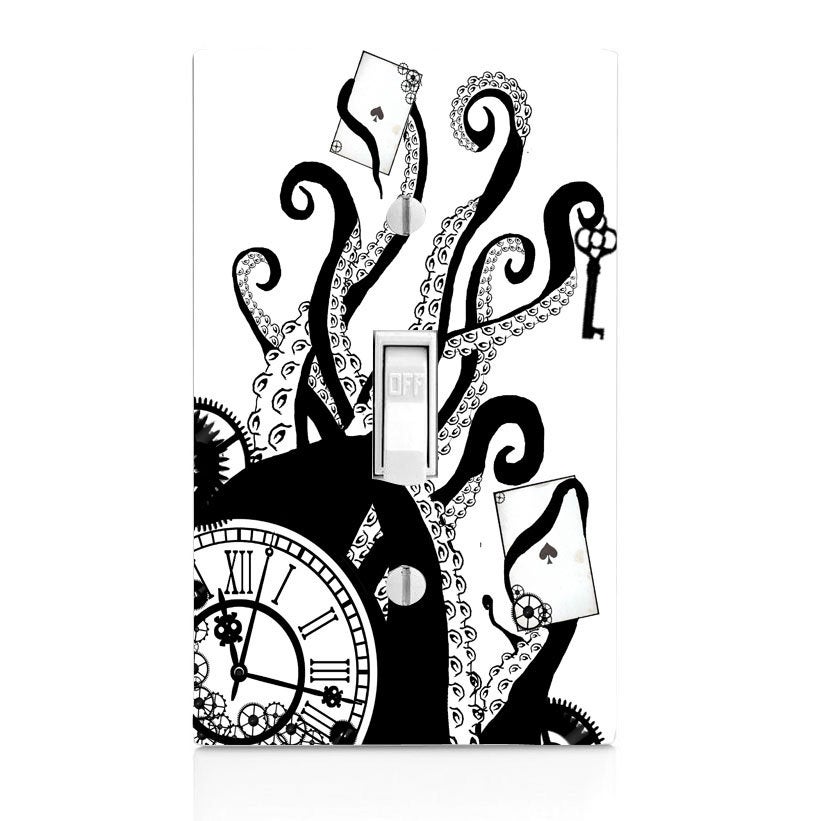 821x821 Octopus Steampunk Light Switch Cover Home Decor Etsy