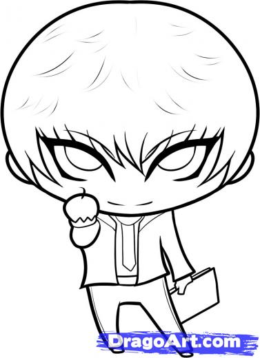 377x520 Learn How To Draw Chibi Light, Light Yagami, Chibis, Draw Chibi