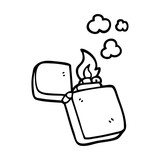 160x160 cartoon doodle old lighter stock image and royalty free vector