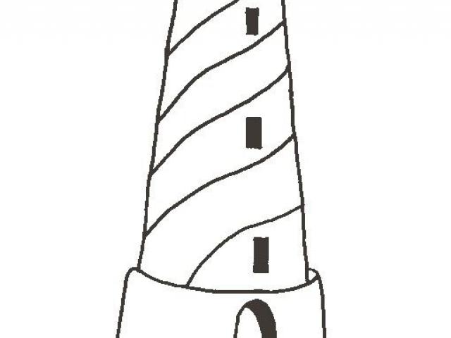 640x480 Lighthouse Clipart Line Drawing