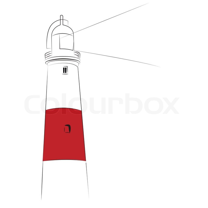 800x800 Lighthouse Sketch Stock Vector Colourbox