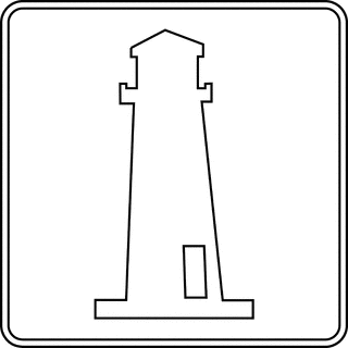 320x320 Lighthouse, Outline Clipart Etc