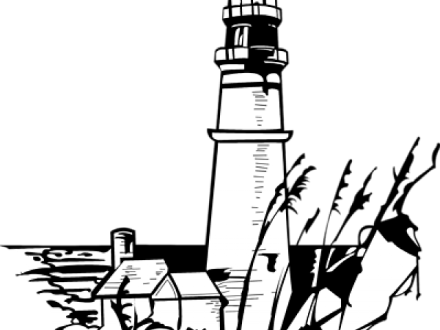 640x480 Free Drawn Lighthouse, Download Free Clip Art